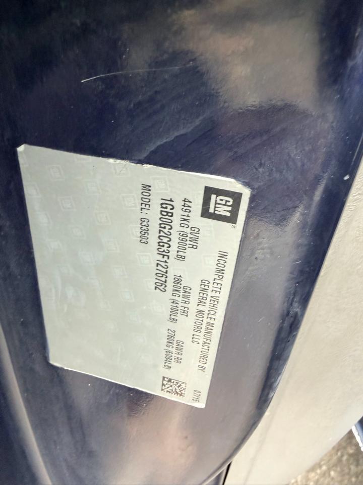 Chevrolet Express G3500 139" 2015