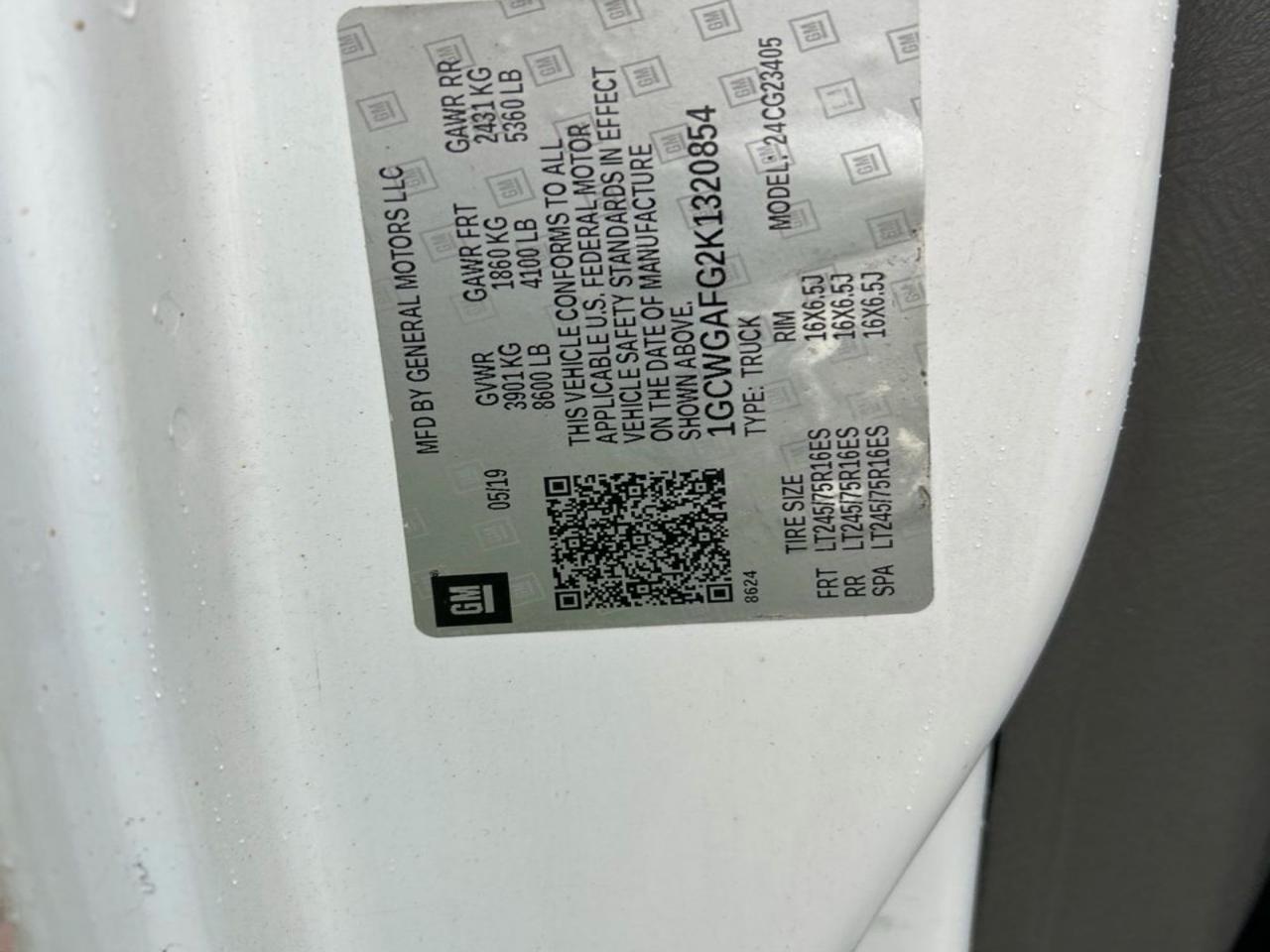 Chevrolet Express 2500 Cargo 2019