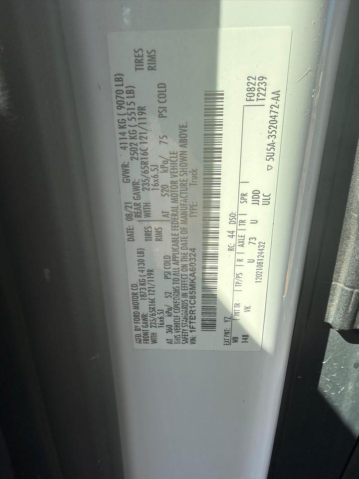 Ford Transit 250 Van Med. Roof w/Sliding Pass. 130-in. WB 2021