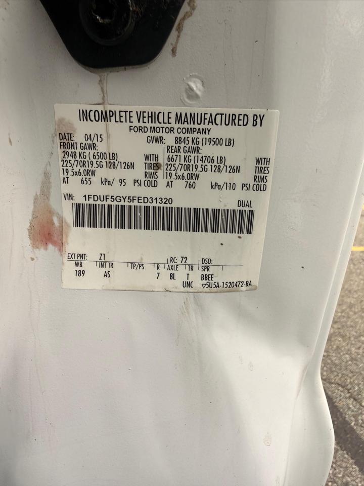 Ford F-550 Regular Cab DRW 2WD 2015