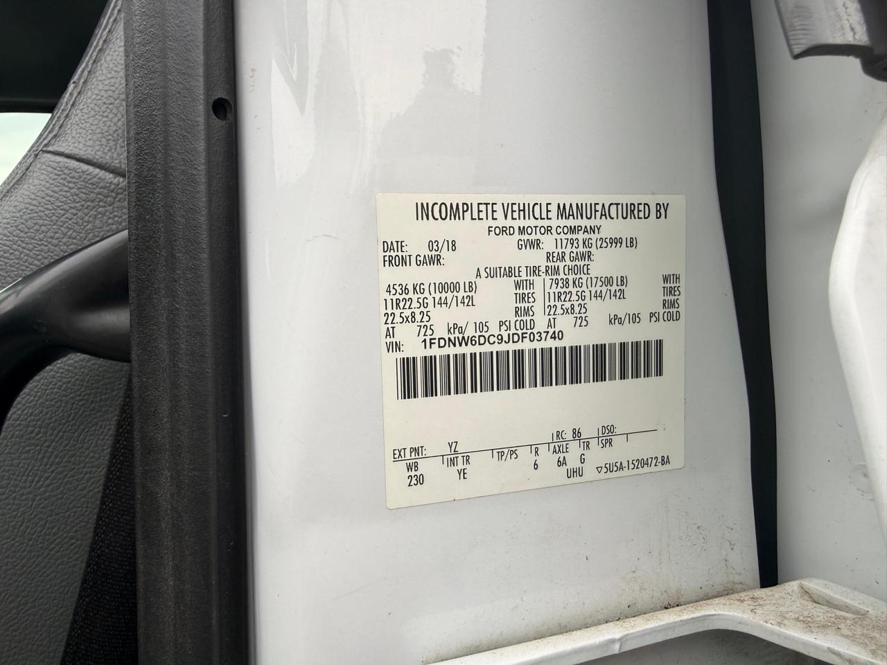 Ford F-650 Crew Cab 2WD DRW 2018