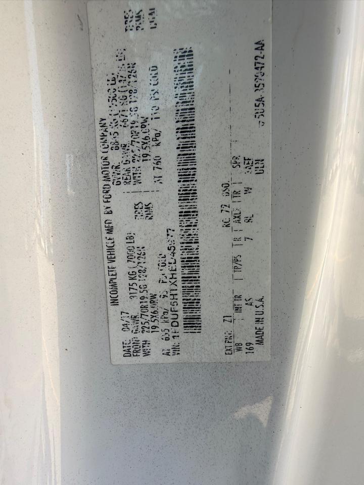 Ford F-550 Regular Cab DRW 4WD 2017