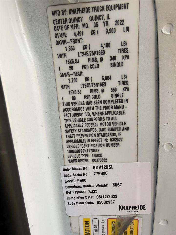 Chevrolet Express G3500 139" 2022