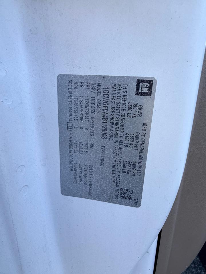 Chevrolet Express 2500 Cargo 2011