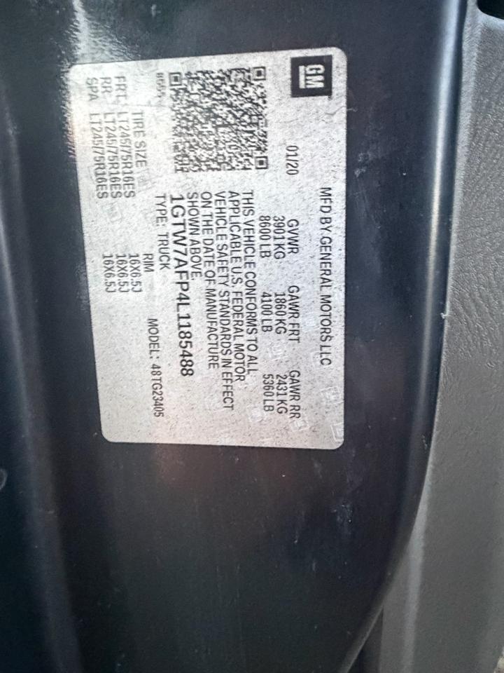 GMC Savana G2500 Cargo 2020
