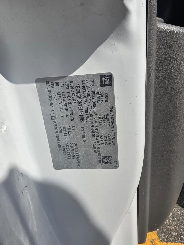 Chevrolet Express 2500 Cargo 2014
