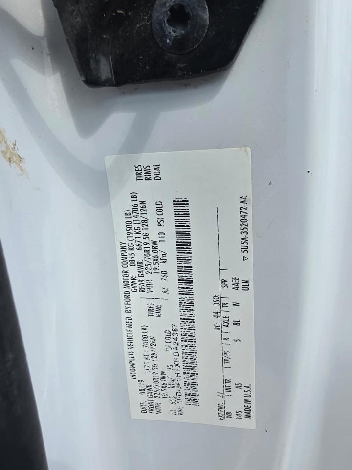 Ford F-550 Regular Cab DRW 4WD 2019