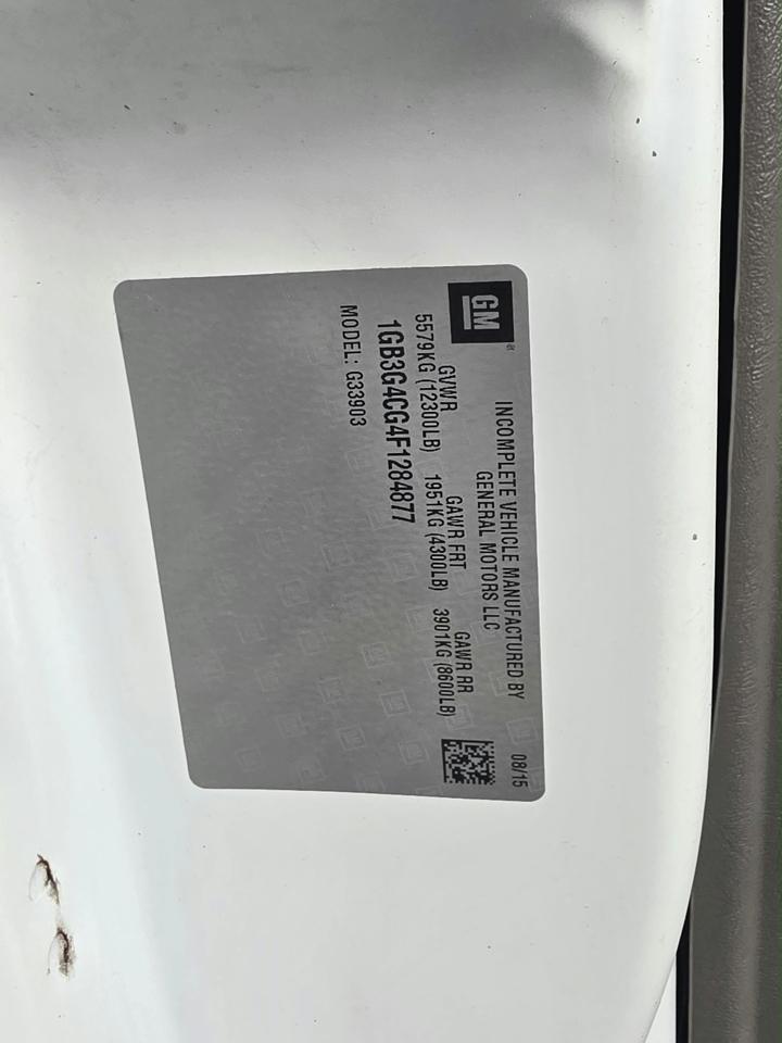 Chevrolet Express G3500 177" 2015