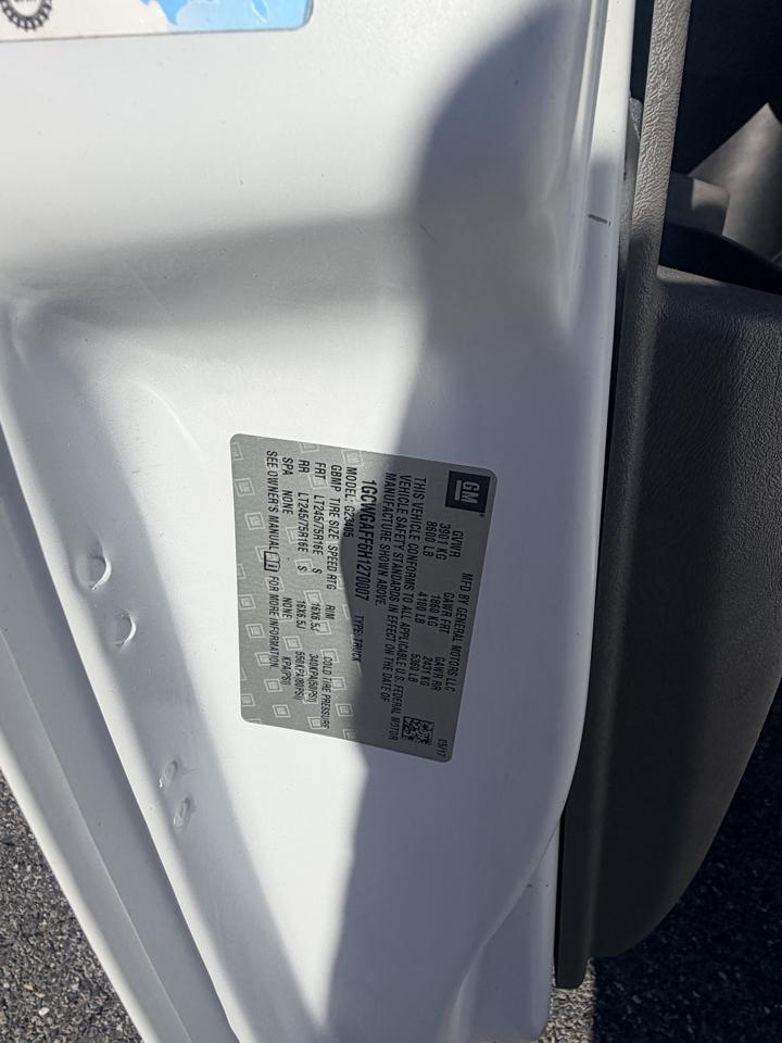 Chevrolet Express 2500 Cargo 2017