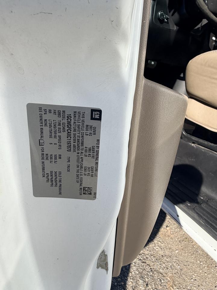 Chevrolet Express 2500 Cargo 2012