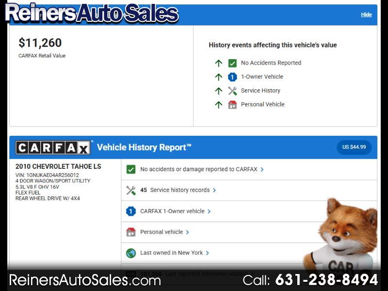 2010 Chevrolet Tahoe LS 4WD