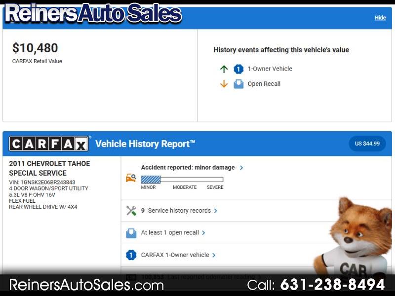 2011 Chevrolet Tahoe Police