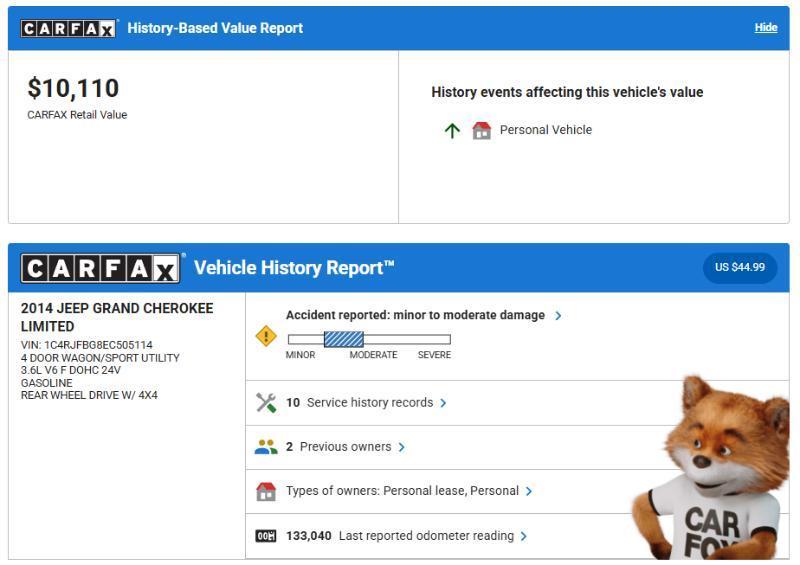 Jeep Grand Cherokee Limited 4WD 2014