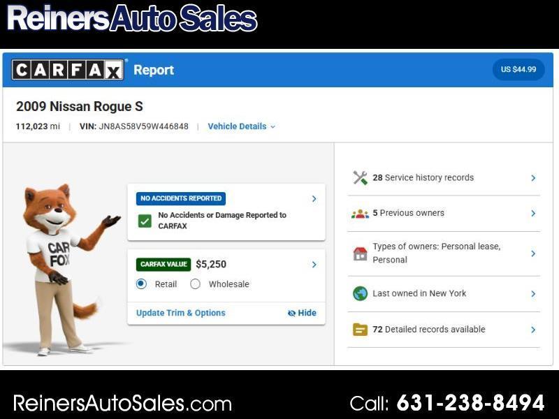 Nissan Rogue S AWD 2009