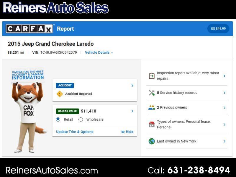 2015 Jeep Grand Cherokee Laredo 4WD