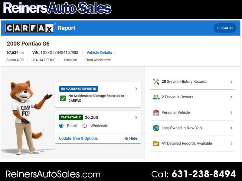 Pontiac G6 Sedan 2008