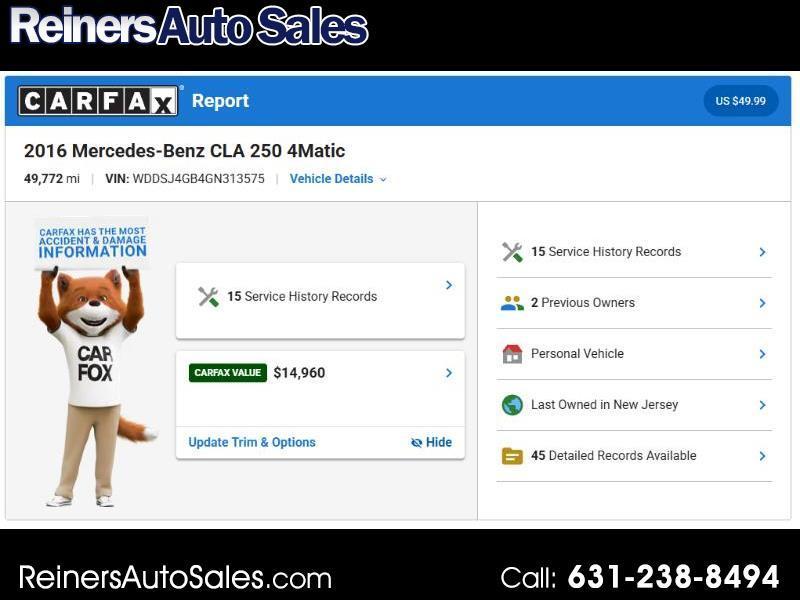 Mercedes-Benz CLA-Class CLA250 4MATIC 2016
