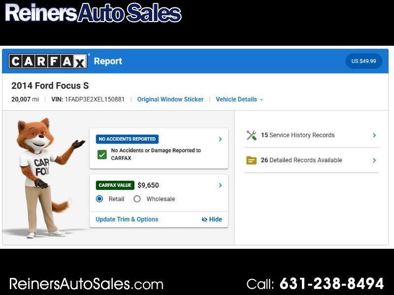 Ford Focus S Sedan 2014
