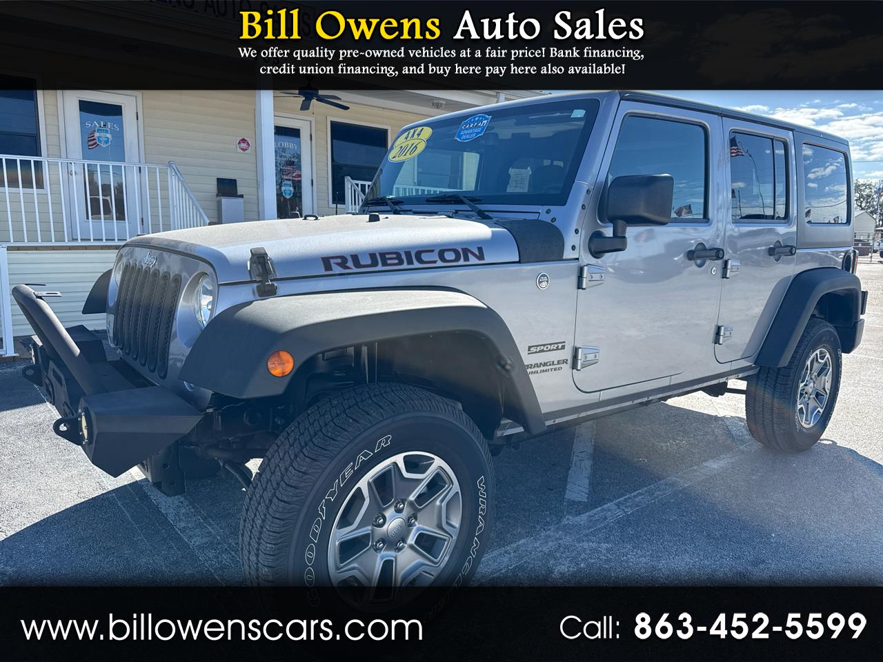 2016 Jeep Wrangler Unlimited 4WD 4dr Sport