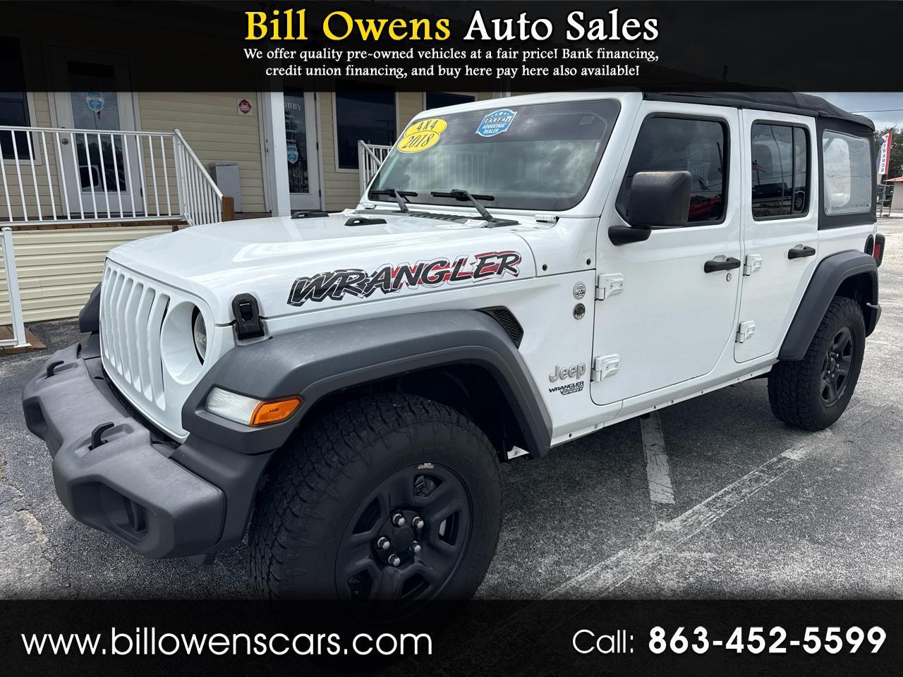 2018 Jeep Wrangler Unlimited Sport 4x4