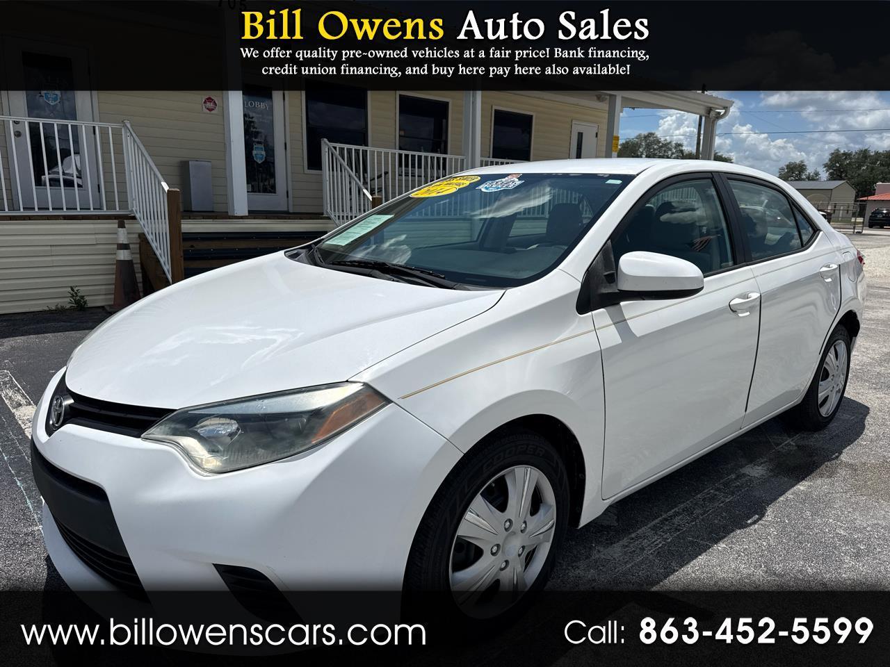 2014 Toyota Corolla 4dr Sdn Man L (Natl)