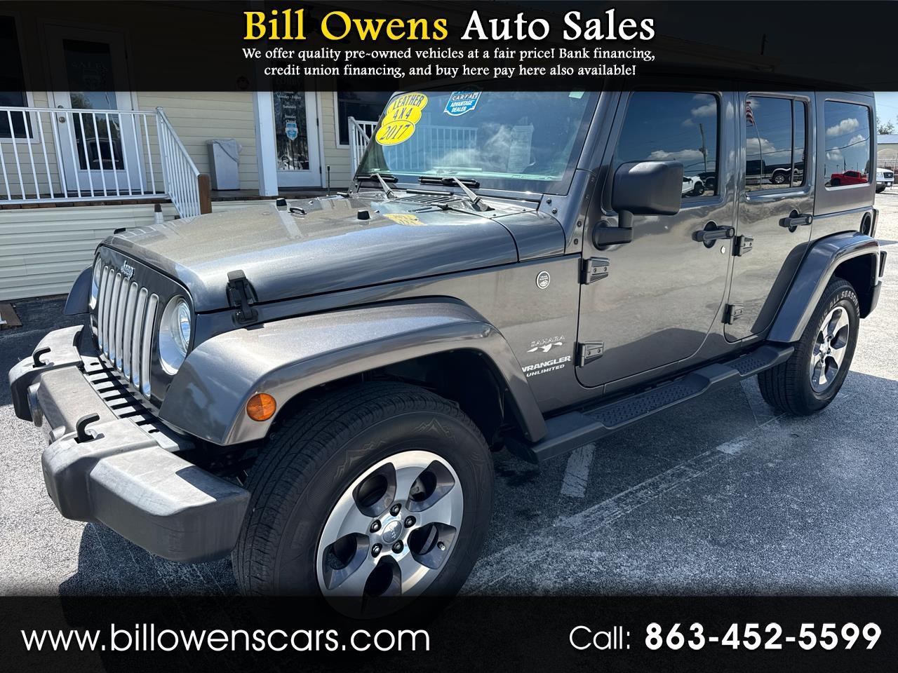 2017 Jeep Wrangler Unlimited Sahara 4x4