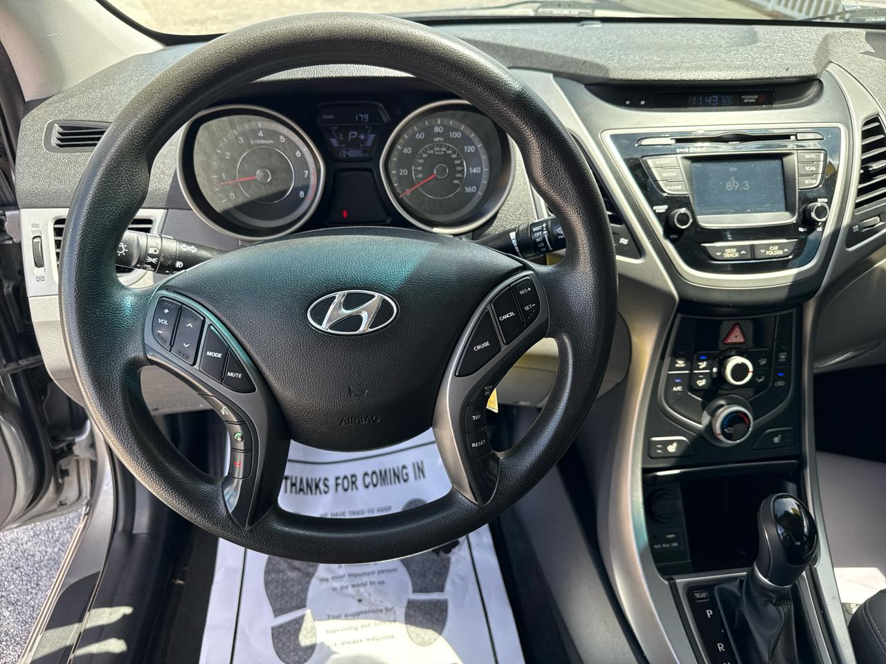 Hyundai Elantra 4dr Sdn Auto SE (Ulsan Plant) 2014