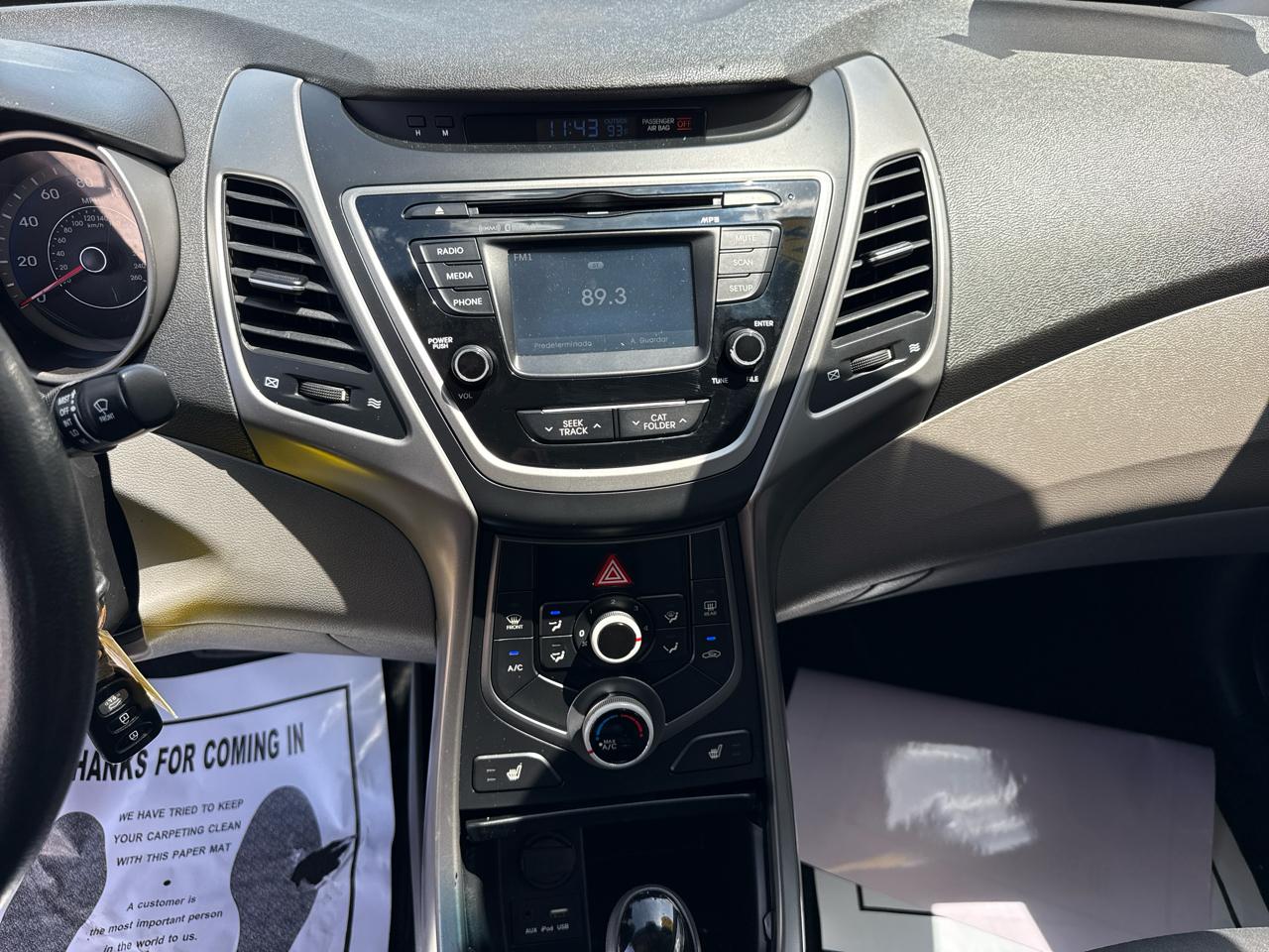 Hyundai Elantra 4dr Sdn Auto SE (Ulsan Plant) 2014
