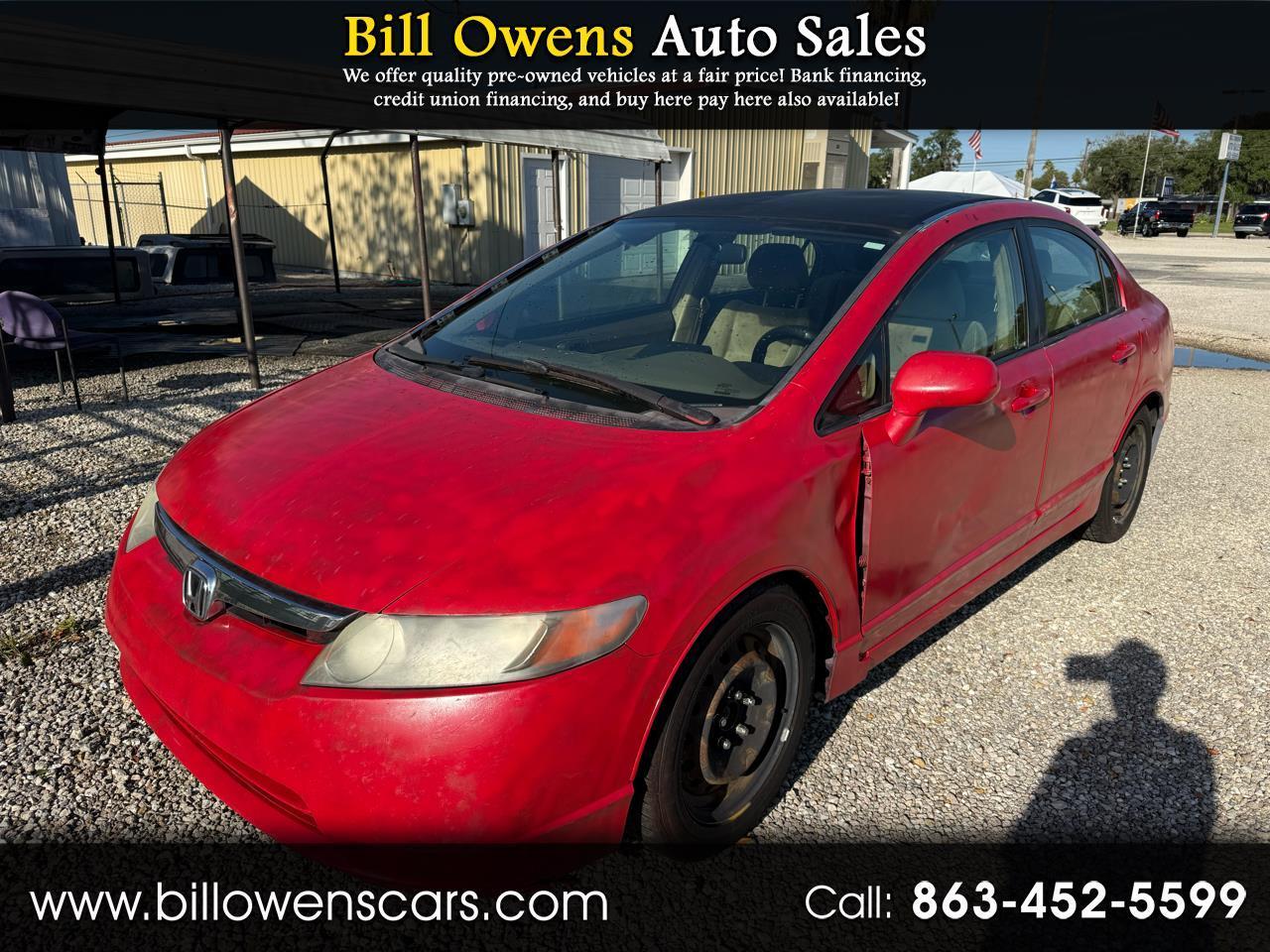 2007 Honda Civic Sdn 4dr AT LX