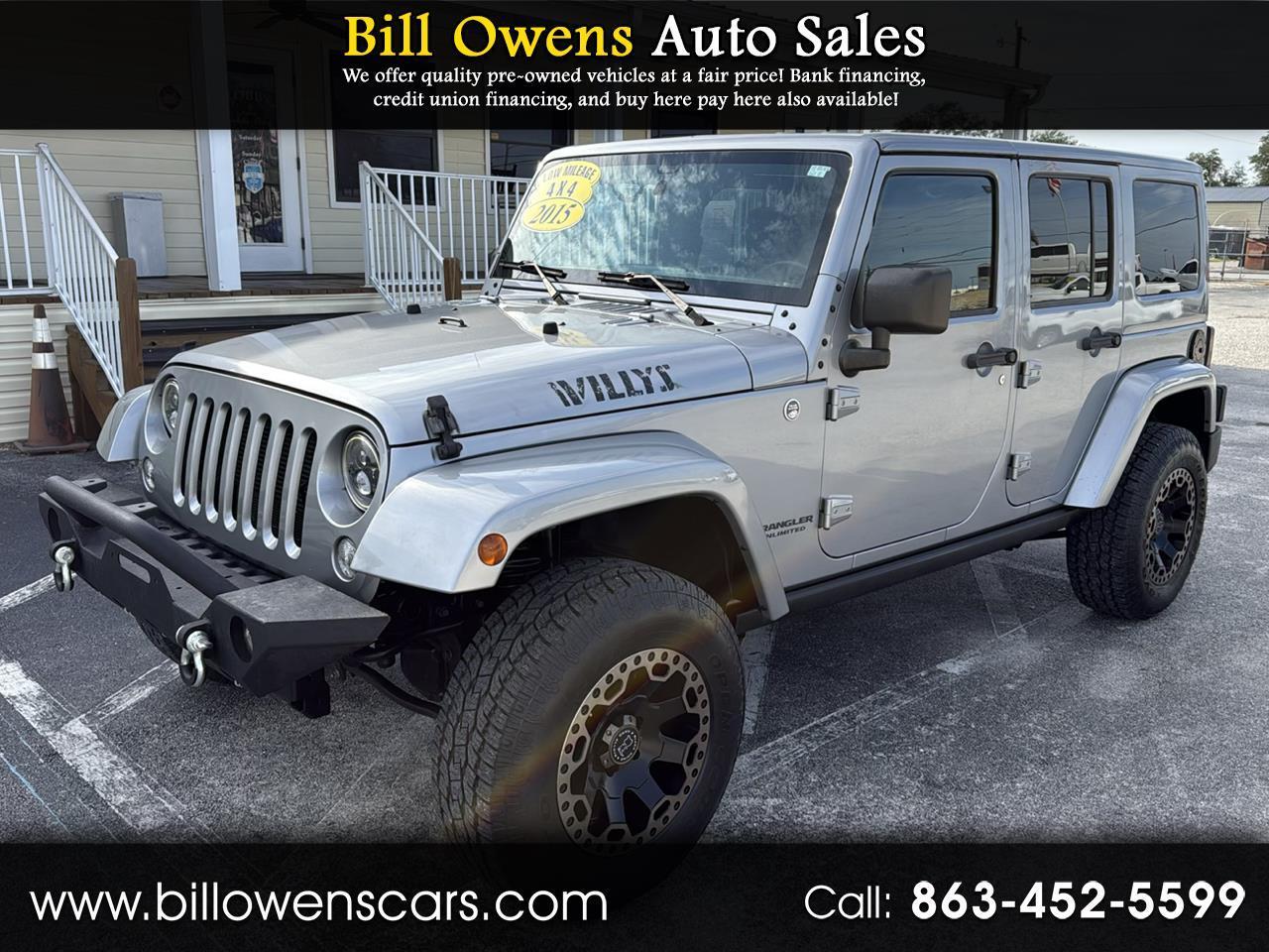 2015 Jeep Wrangler Unlimited 4WD 4dr Willys Wheeler