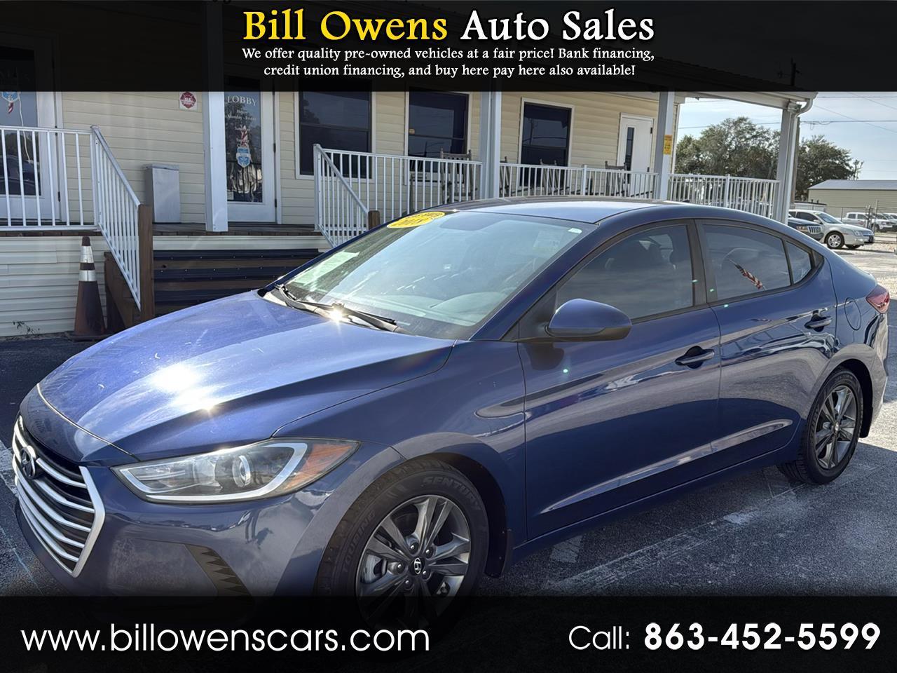 2018 Hyundai Elantra SEL 2.0L Auto (Alabama)