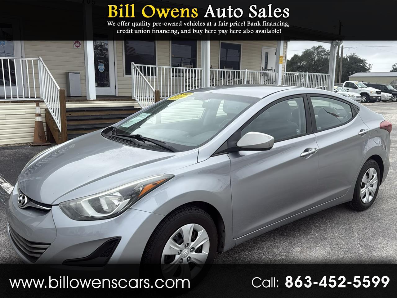 2016 Hyundai Elantra 4dr Sdn Auto SE (Alabama Plant)