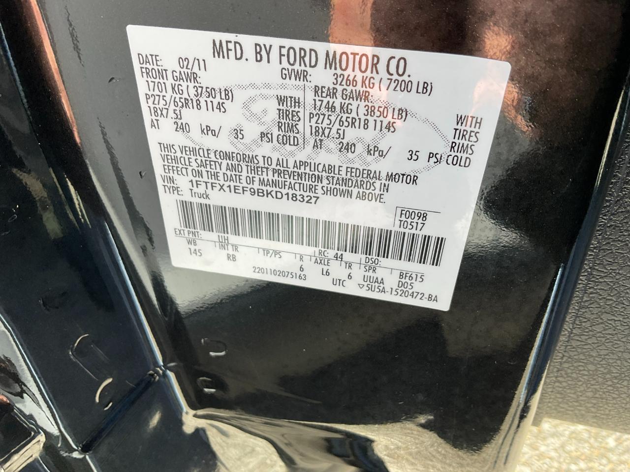 Ford F-150 FX4 SuperCab 6.5-ft. Bed 4WD 2011