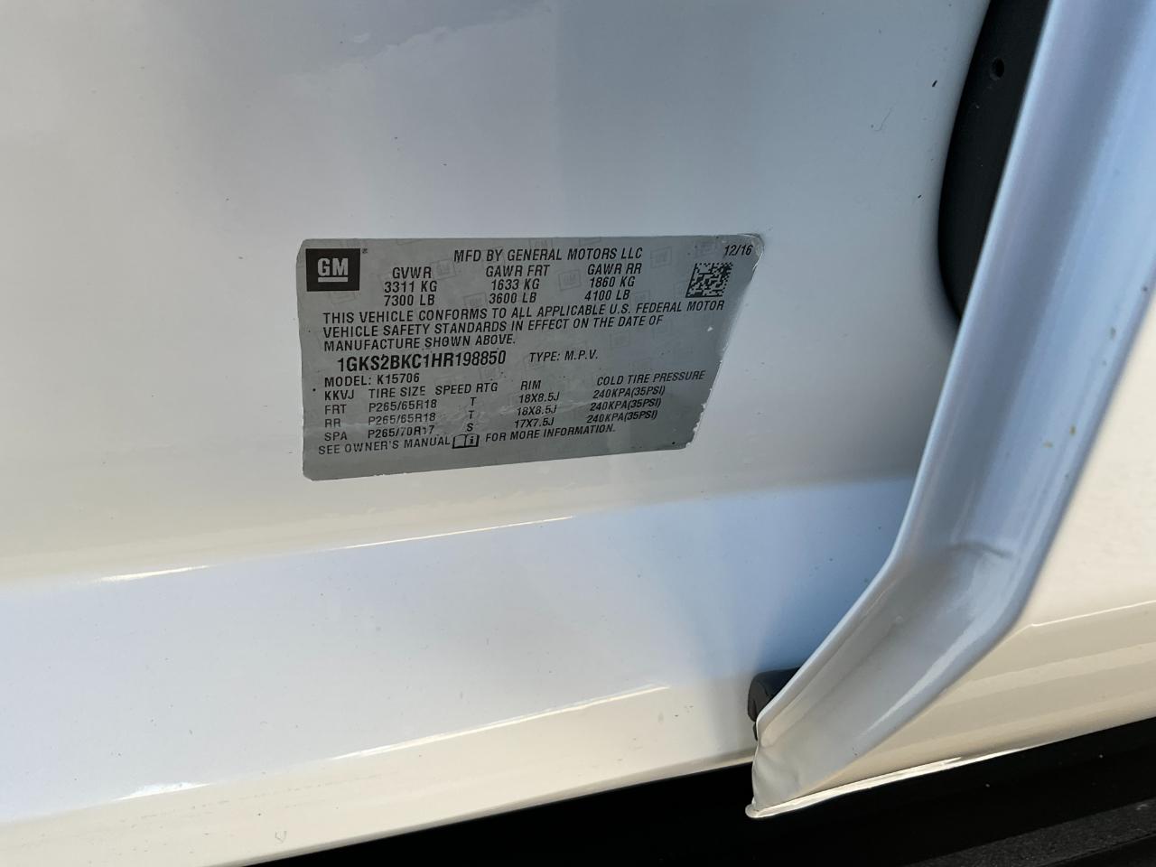 GMC Yukon SLT 4WD 2017