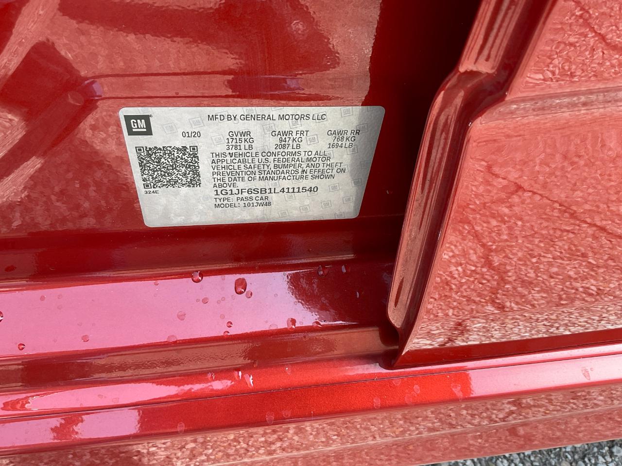 Chevrolet Sonic Premier Auto Hatchback 2020