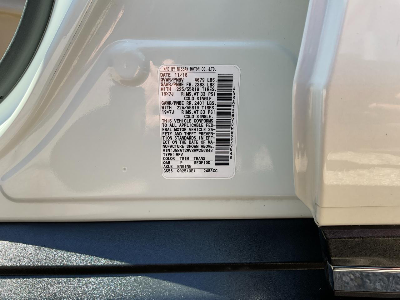 Nissan Rogue S AWD 2017