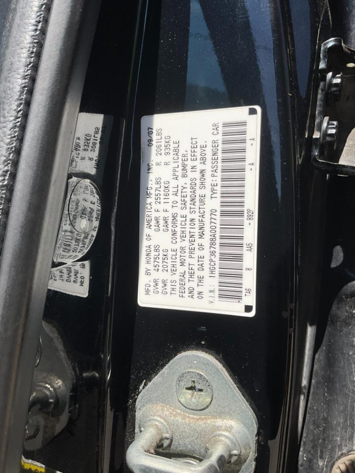 Honda Accord EX Sedan AT 2008