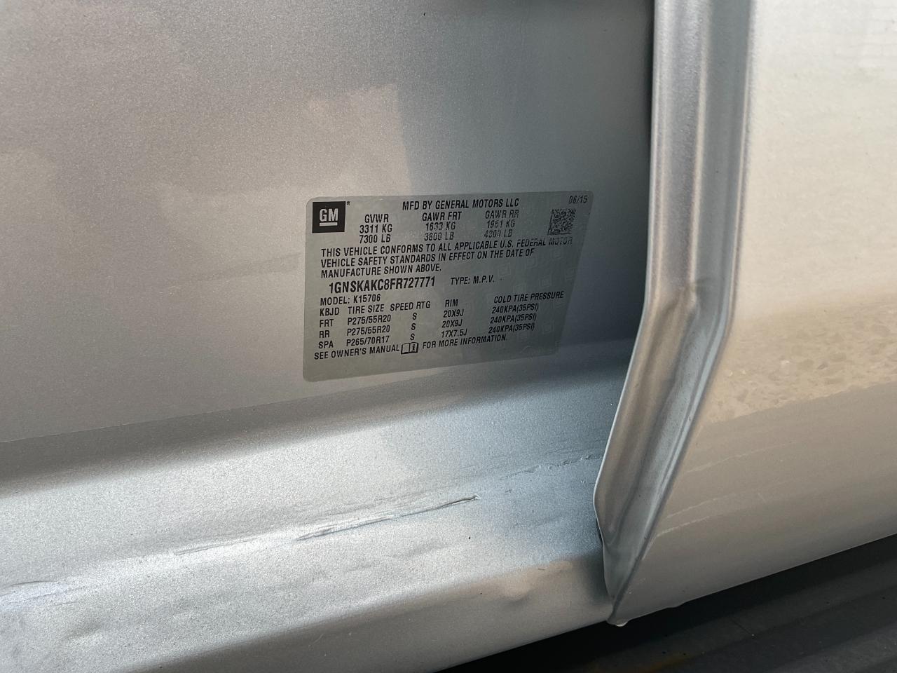 Chevrolet Tahoe LS 4WD 2015