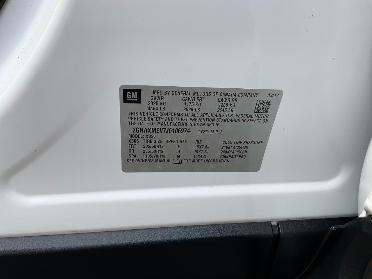 Chevrolet Equinox Premier 2018