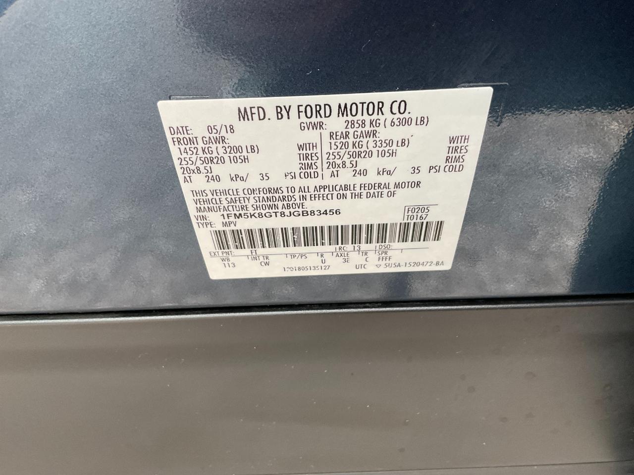 Ford Explorer Sport 4WD 2018