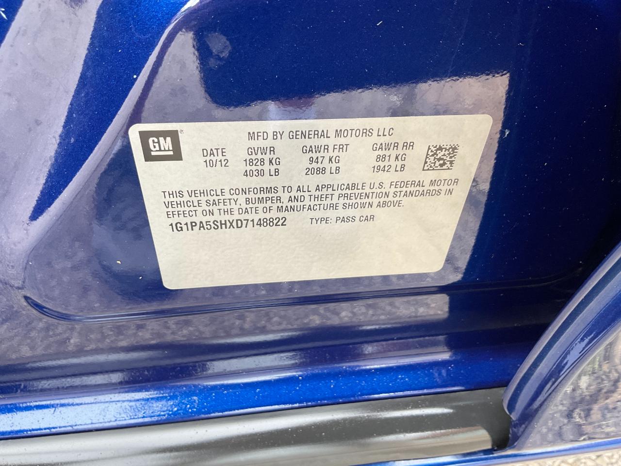 Chevrolet Cruze LS Auto 2013