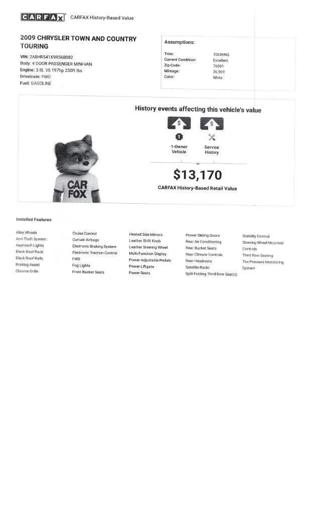 Chrysler Town & Country Touring 2009