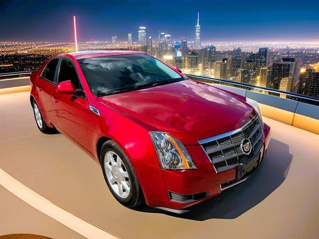 Red 2009 Cadillac CTS Sedan Automatic