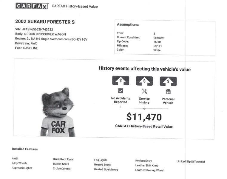 Subaru Forester S 2002