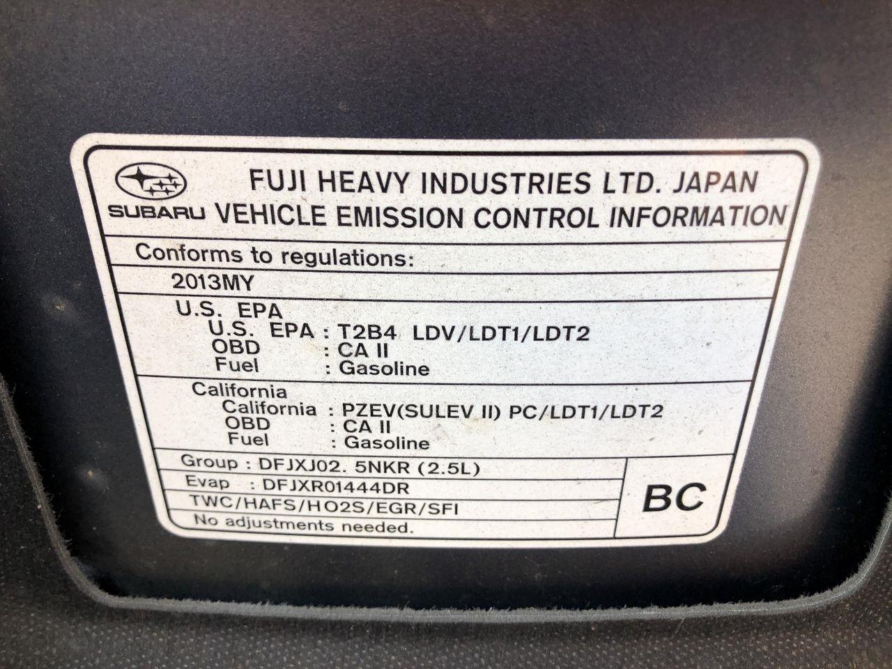 Subaru Outback 4dr Wgn H4 Auto 2.5i Premium 2013