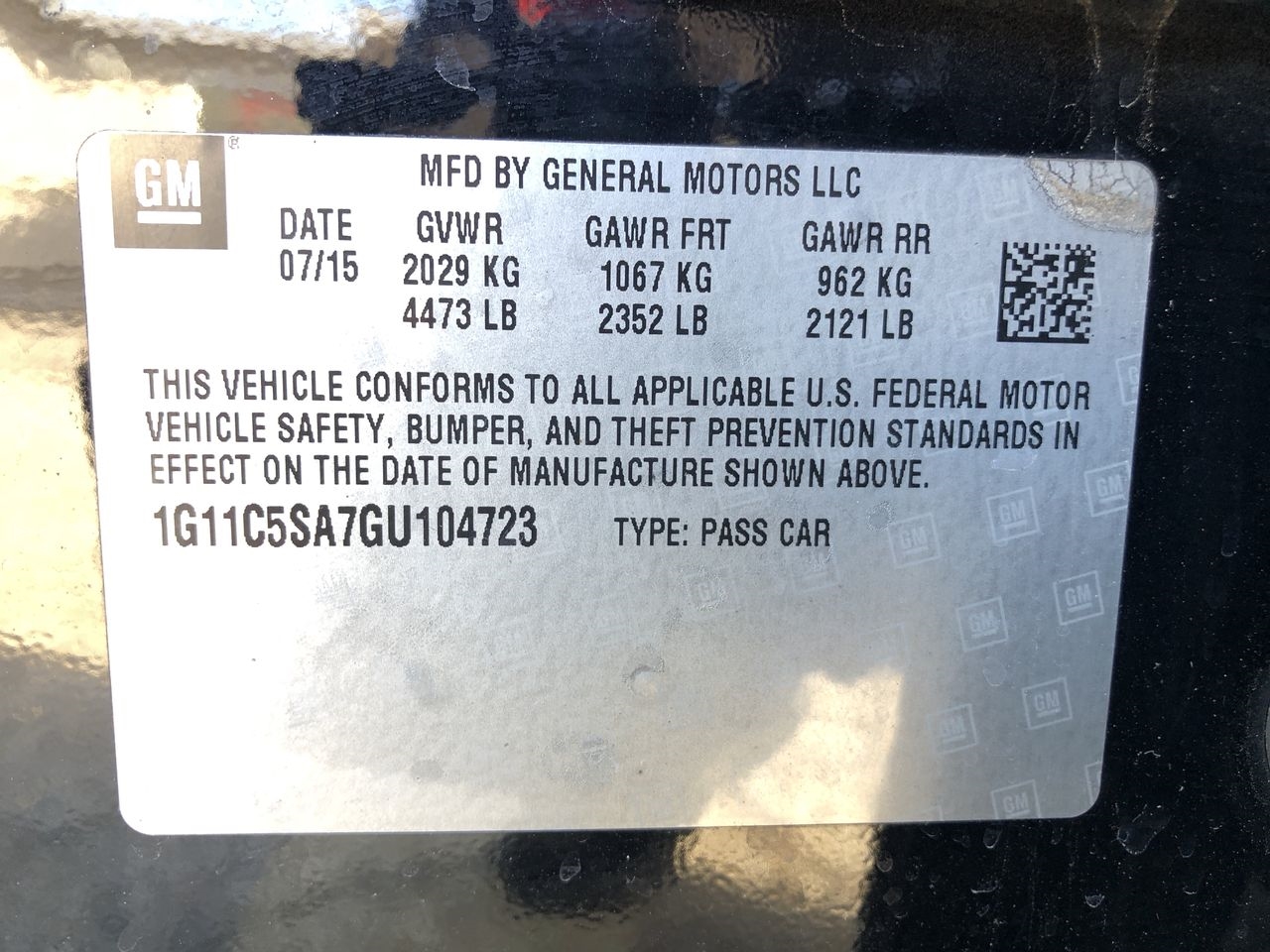 Chevrolet Malibu Limited 4dr Sdn LT 2016