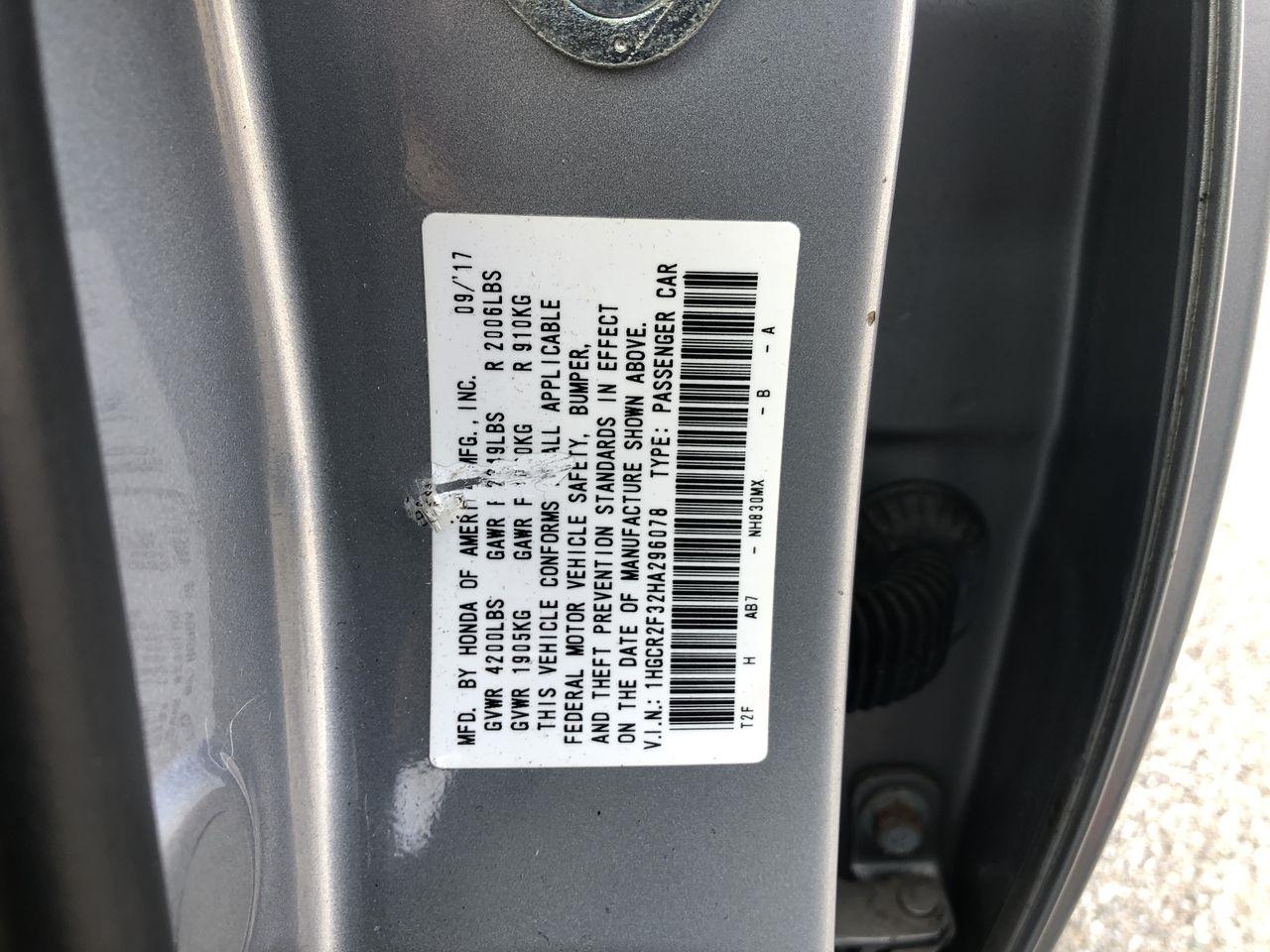 Honda Accord Sedan LX CVT 2017