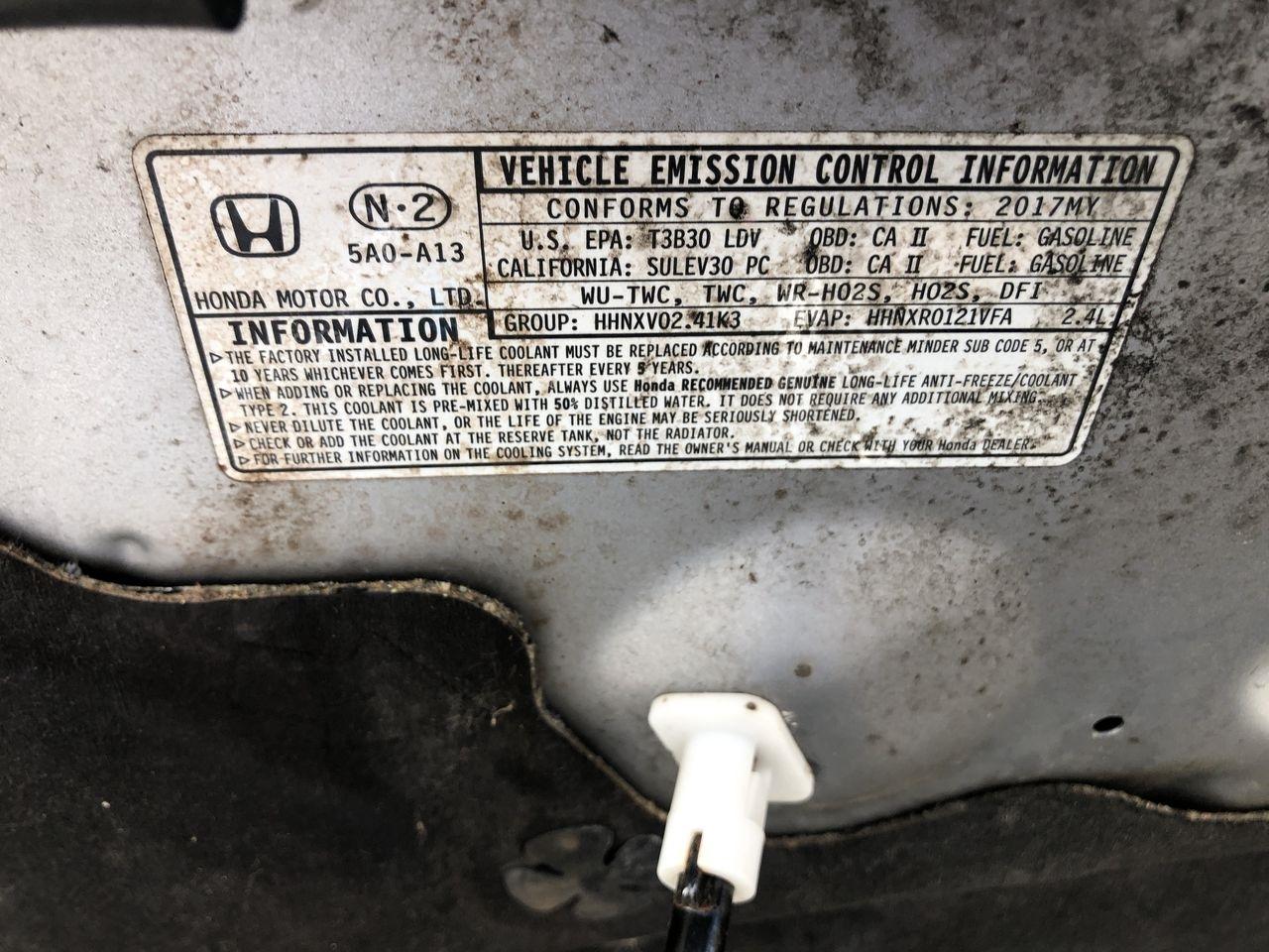 Honda Accord Sedan LX CVT 2017