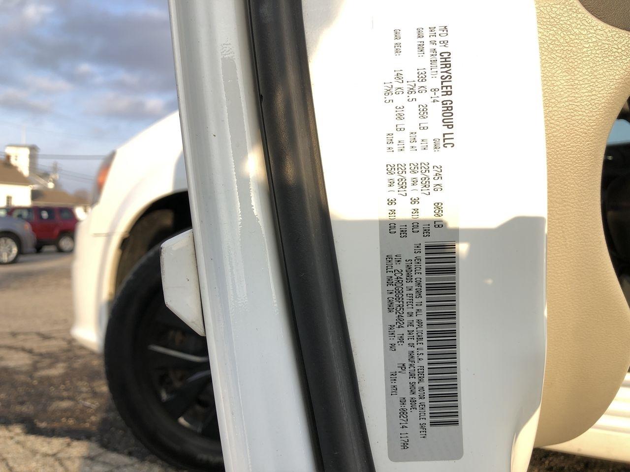 Dodge Grand Caravan 4dr Wgn SE 2015