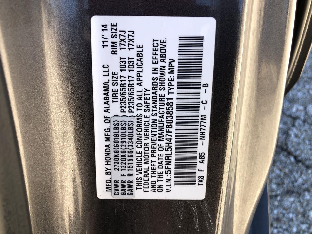 Honda Odyssey 5dr EX 2015